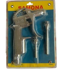 Samona Air Blow Gun with 3 Tips #14043 Standard, 2", 3" Vintage New Opened DG-10